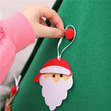 Maxbell Felt Christmas tree three-dimensional Santa hat festive decoration