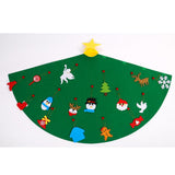 Maxbell Felt Christmas tree three-dimensional Santa hat festive decoration