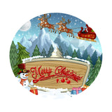 Max Christmas Tablecloth Table Cover for 47" Round Dining Tables Waterproof C