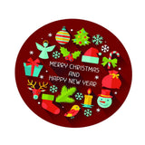 Max Table Cover 3D Printing Christmas New Year Decoration Gift Tablecloth 1.2m