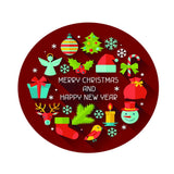 Max Table Cover 3D Printing Christmas New Year Decoration Gift Tablecloth 1.2m
