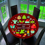 Max Table Cover 3D Printing Christmas New Year Decoration Gift Tablecloth 1.2m
