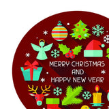 Max Table Cover 3D Printing Christmas New Year Decoration Gift Tablecloth 1.2m
