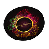 Max 3D Print Fireworks Pattern Christmas Waterproof Table Cloth 1.2m B