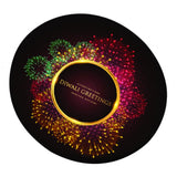 Max 3D Print Fireworks Pattern Christmas Waterproof Table Cloth 1.2m B