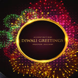 Max 3D Print Fireworks Pattern Christmas Waterproof Table Cloth 1.2m B