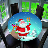 Max 3D Print Pattern Christmas Waterproof Table Cloth 1.2m A