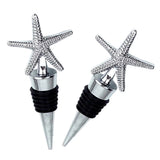 Max 2 Pcs Christmas Wine Bottle Metal Stopper Parties Bar Supplies Starfish Shaped