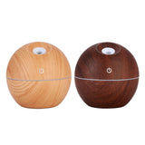 130ml Wood USB Powered Mini Air Mist Humidifier for Home Office Car Wooden