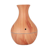 130ml Wood Grain USB Air Mist Humidifier Essential Oil Diffuser Brown