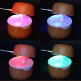 Max 300ml Wood Grain USB Charging Air Mist Humidifier for Home Office Car A