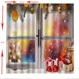 Max Christmas 3D Curtains Digital Printed Window Drapes for Bedroom 2 Panels C
