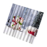 Max Christmas 3D Curtains Digital Printed Window Drapes for Bedroom 2 Panels D