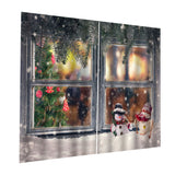 Max Christmas Living Room Bedroom Window Drapes 2 Panel Set 104x84inch A