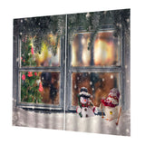 Max Christmas Living Room Bedroom Window Drapes 2 Panel Set 104x84inch A