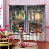 Max Christmas Living Room Bedroom Window Drapes 2 Panel Set 104x84inch A