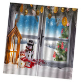 Max Christmas Living Room Bedroom Window Drapes 2 Panel Set 104x84inch B