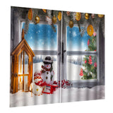 Max Christmas Living Room Bedroom Window Drapes 2 Panel Set 104x84inch B