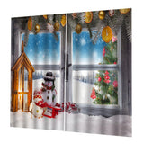Max Christmas Living Room Bedroom Window Drapes 2 Panel Set 104x84inch B