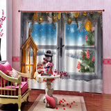 Max Christmas Living Room Bedroom Window Drapes 2 Panel Set 104x84inch B