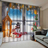 Max Christmas Living Room Bedroom Window Drapes 2 Panel Set 104x84inch B