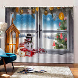 Max Christmas Living Room Bedroom Window Drapes 2 Panel Set 104x84inch B