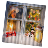 Max Christmas Living Room Bedroom Window Drapes 2 Panel Set 104x84inch C