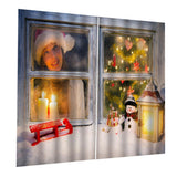 Max Christmas Living Room Bedroom Window Drapes 2 Panel Set 104x84inch C