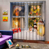 Max Christmas Living Room Bedroom Window Drapes 2 Panel Set 104x84inch C