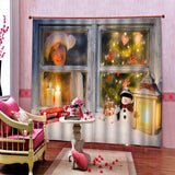 Max Christmas Living Room Bedroom Window Drapes 2 Panel Set 104x84inch C