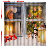 Max Christmas Living Room Bedroom Window Drapes 2 Panel Set 104x84inch C