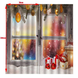 Max Christmas Living Room Bedroom Window Drapes 2 Panel Set 104x84inch D
