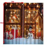 Max Christmas Living Room Bedroom Window Drapes 2 Panel Set 104x84inch F
