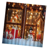 Max Christmas Living Room Bedroom Window Drapes 2 Panel Set 104x84inch F
