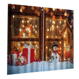 Max Christmas Living Room Bedroom Window Drapes 2 Panel Set 104x84inch F