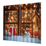 Max Christmas Living Room Bedroom Window Drapes 2 Panel Set 104x84inch F