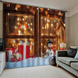 Max Christmas Living Room Bedroom Window Drapes 2 Panel Set 104x84inch F