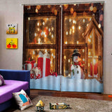 Max Christmas Living Room Bedroom Window Drapes 2 Panel Set 104x84inch F