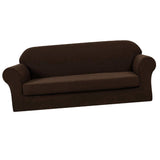 Max 2 Piece Design Polyester Fabric Stretch Sofa Couch Slipcover Coffee_3 Seat