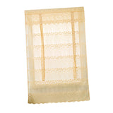 Max Tie-Up Shade Lace Voile Curtain Cafe Net Curtains for Kitchen Yellow_S
