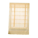 Max Tie-Up Shade Lace Voile Curtain Cafe Net Curtains for Kitchen Yellow_S