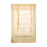 Max Tie-Up Shade Lace Voile Curtain Cafe Net Curtains for Kitchen Yellow_S