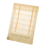 Max Tie-Up Shade Lace Voile Curtain Cafe Net Curtains for Kitchen Yellow_S