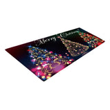 Max Christmas Floor Mat Living Room Area Carpet Rug 47x16inch Holiday Trees