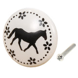 Max Round Trumpet Ceramic Animal Knob Door Closet Drawer Furniture Pull Handle B