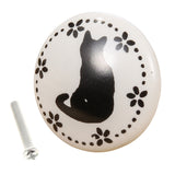 Max Round Trumpet Ceramic Animal Knob Door Closet Drawer Furniture Pull Handle E