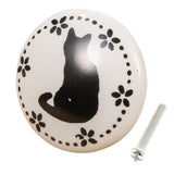 Max Round Trumpet Ceramic Animal Knob Door Closet Drawer Furniture Pull Handle E