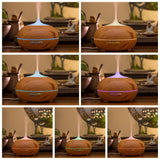 Maxbell 500ml Humidifier LED Changing Air Purifier Aroma Diffuser  Light brown