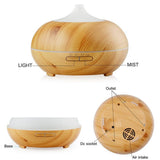 Maxbell 500ml Humidifier LED Changing Air Purifier Aroma Diffuser  Light brown
