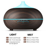 Maxbell 500ml Humidifier LED Changing Air Purifier Aroma Diffuser  Dark brown